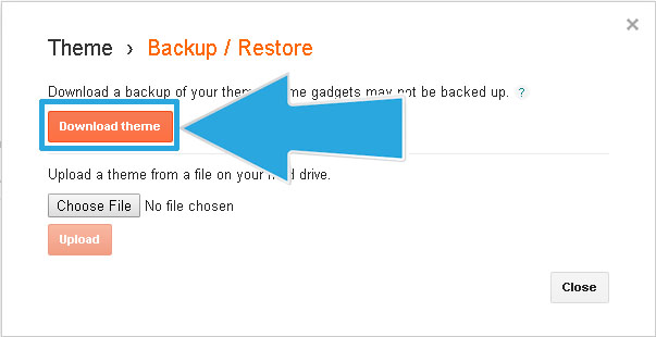 How To Backup and Restore Blogspot Theme/Template