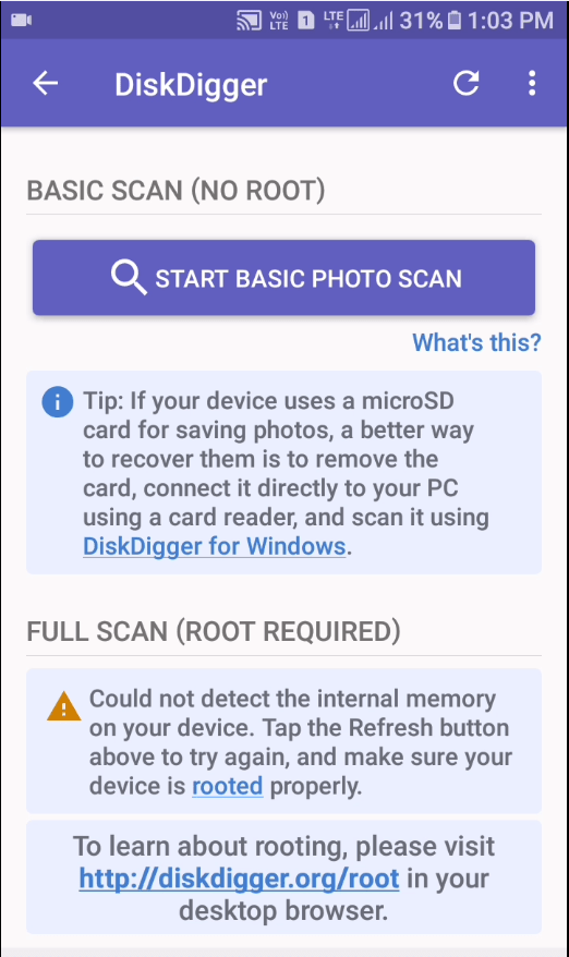 how to recover deleted photos from android without root and computer