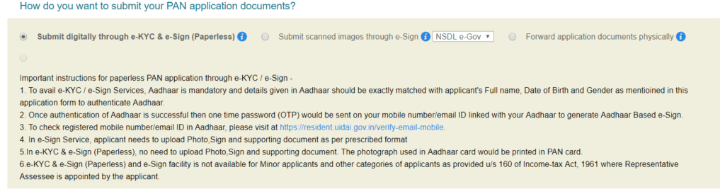 how to apply pan card online nsdl