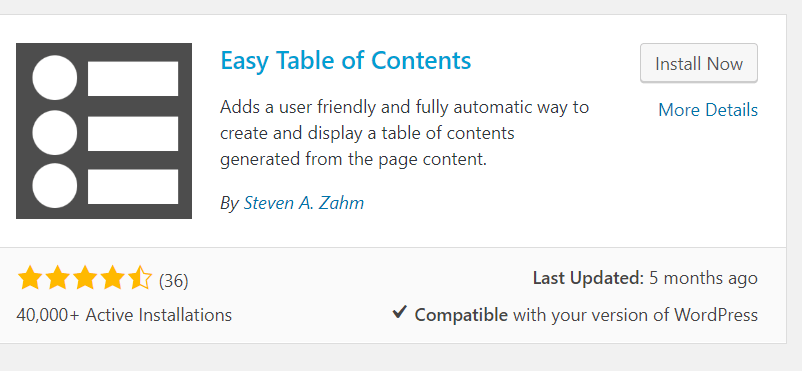 How to Create a Table of Content in WordPress Posts and Pages