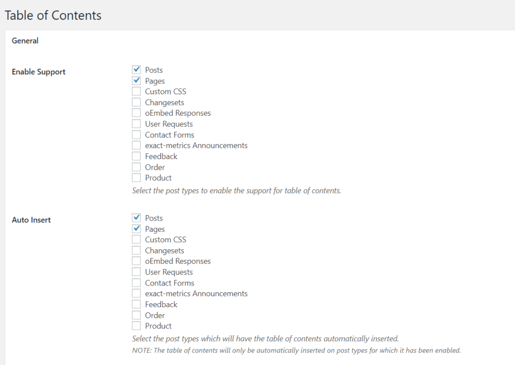 How to Create a Table of Content in WordPress Posts and Pages