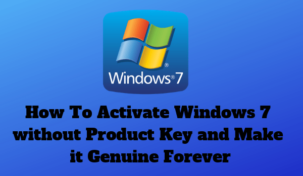 activate windows 7 crack product key