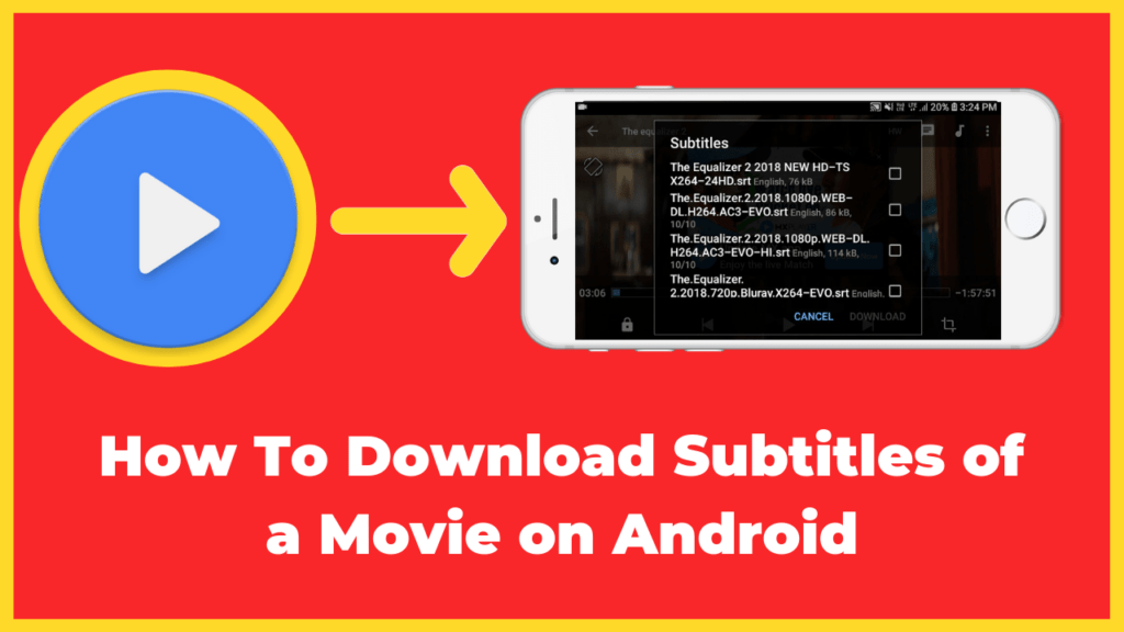 How To Download Subtitles of a Movie on Android