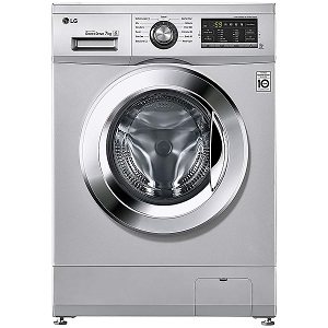 LG 7 kg Inverter Fully-Automatic Front Loading Washing Machine (FH2G6HDNL42, Luxury Silver, Inbuilt Heater)