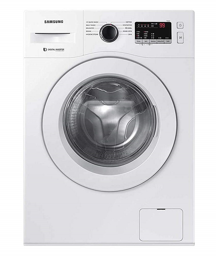 Samsung 6.5 kg Inverter Fully-Automatic Front Loading Washing Machine (WW65M206L0W TL, White, Inbuilt Heater)