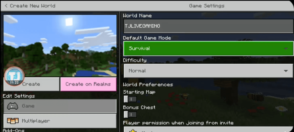 add name to your minecraft world