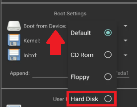 select boot from device