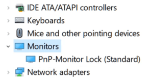 Select Monitors option