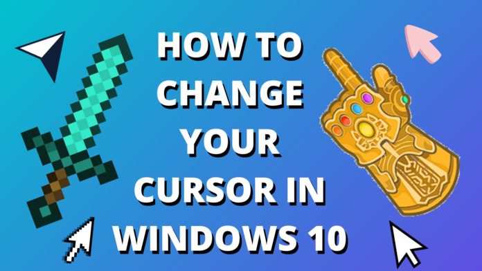 change cursor pointer windows 10