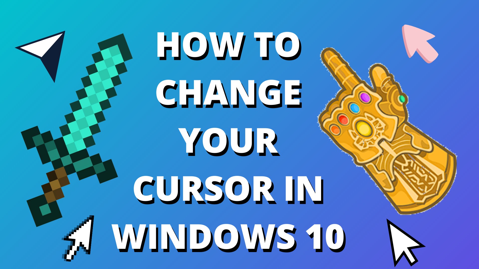 how to change your mouse cursor