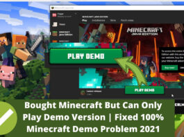Bought Minecraft But Can Only Play Demo Version
